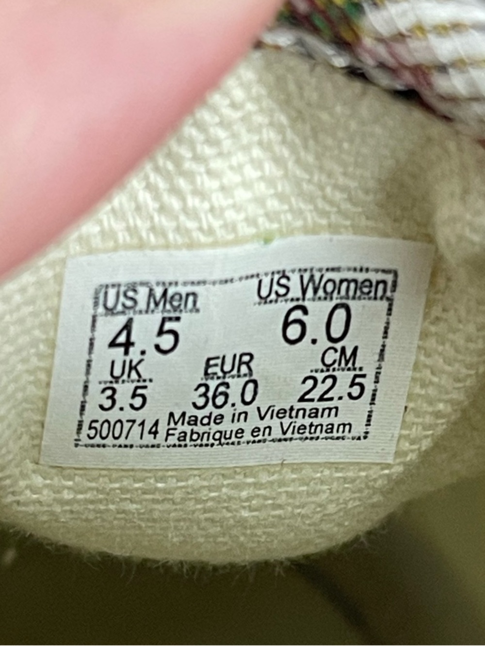 Vans women’s size 6 slip on sneakers floral tapestry - Picture 6 of 6